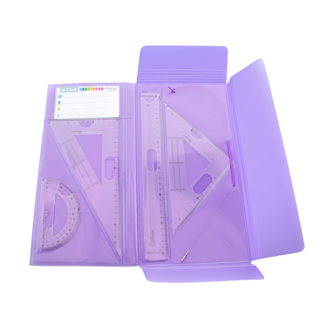Set Pasta de Geometria (Capa + 4 Peças)