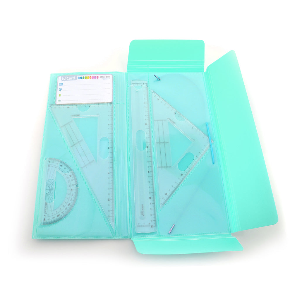 Set Pasta de Geometria (Capa + 4 Peças)