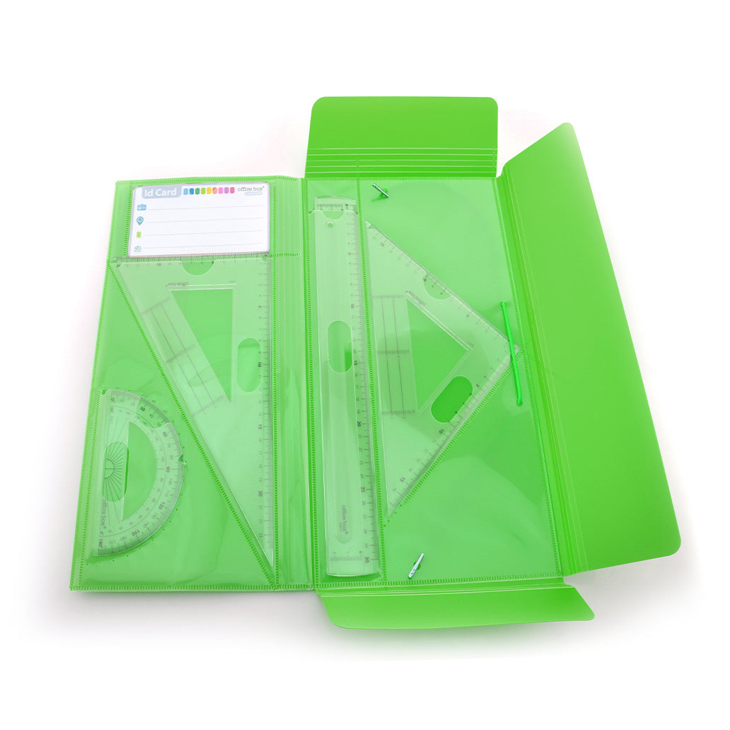 Set Pasta de Geometria (Capa + 4 Peças)