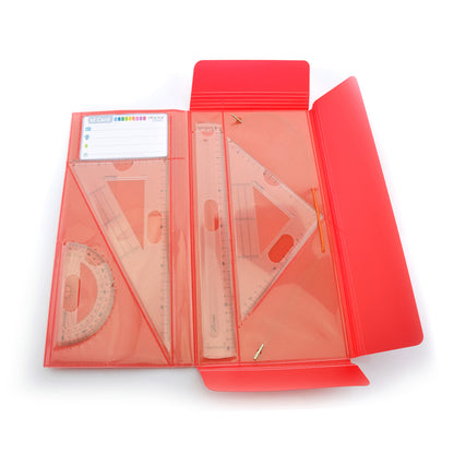 Set Pasta de Geometria (Capa + 4 Peças)