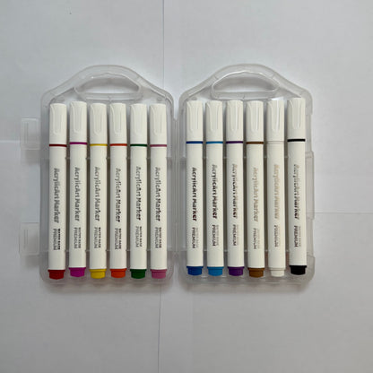 🎨 Marcadores Acrílicos BF – Cores Vivas e Secagem Rápida