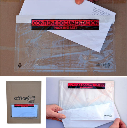 Envelopes transparentes auto-adesivos – 240 x 180 mm