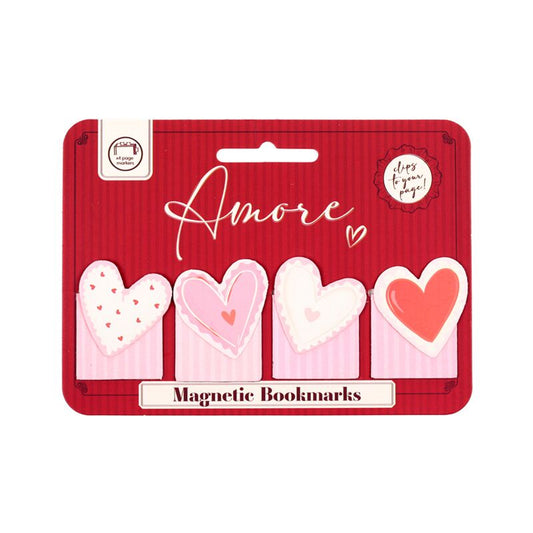 Set de Marcadores de livro Magnéticos – Amore Heart
