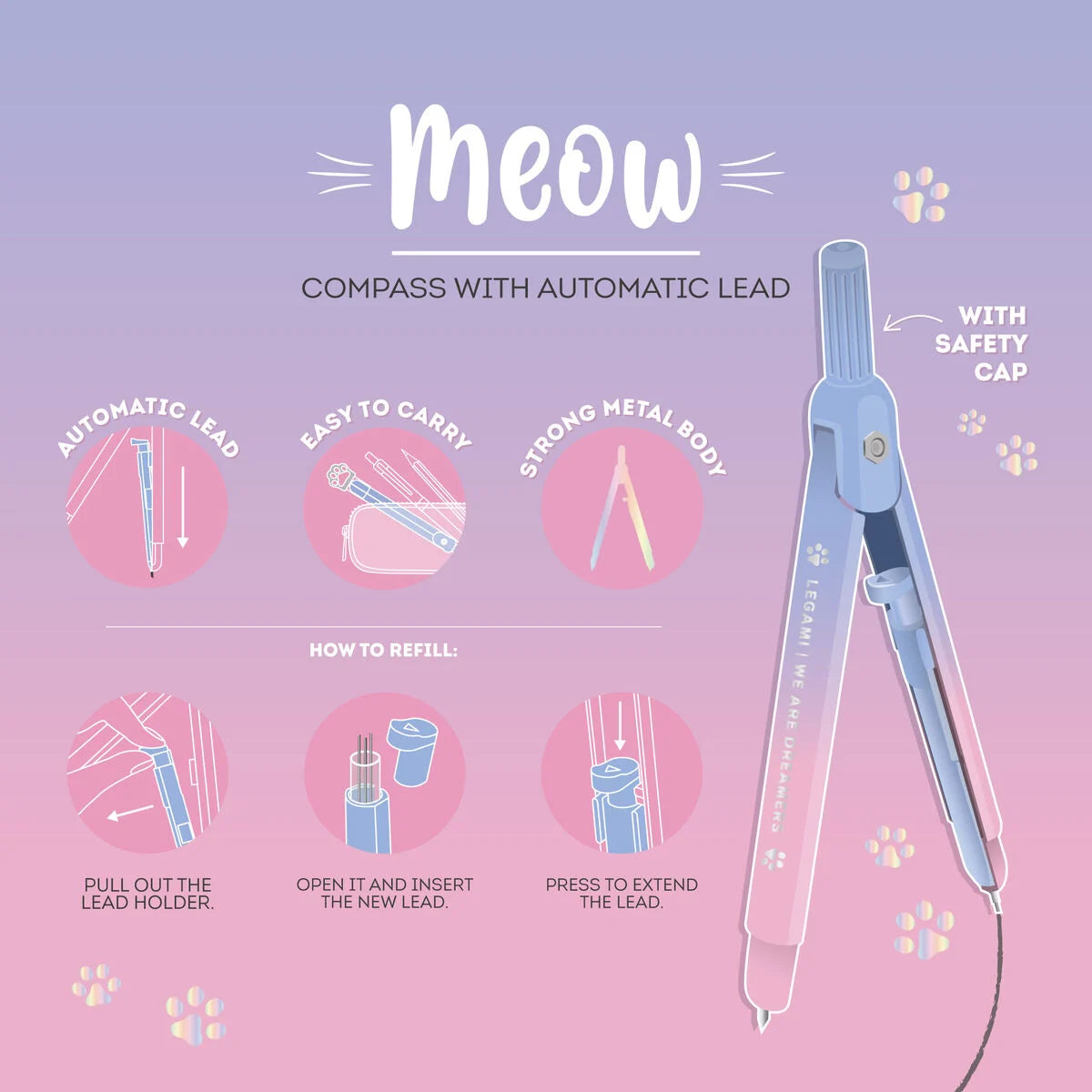 Compasso Meow - Legami