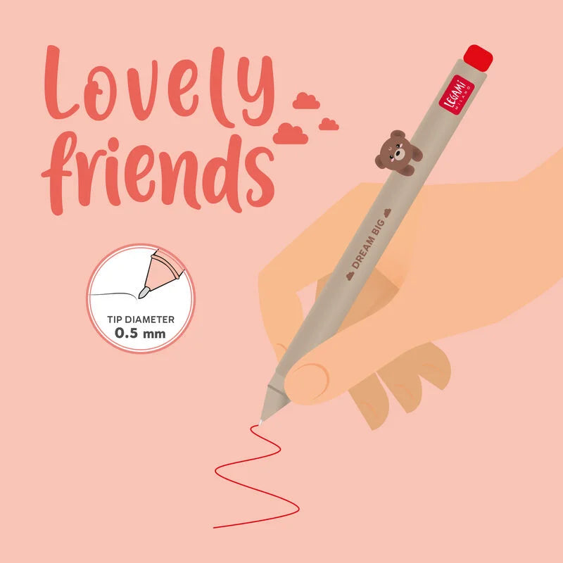 Caneta Gel  Lovely Friends Legami - Urso