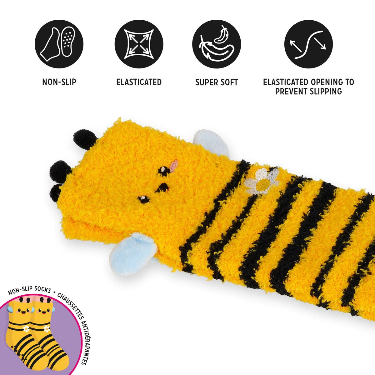 Meias Antiderrapantes Adulto ou Criança – It’s a Match Bee