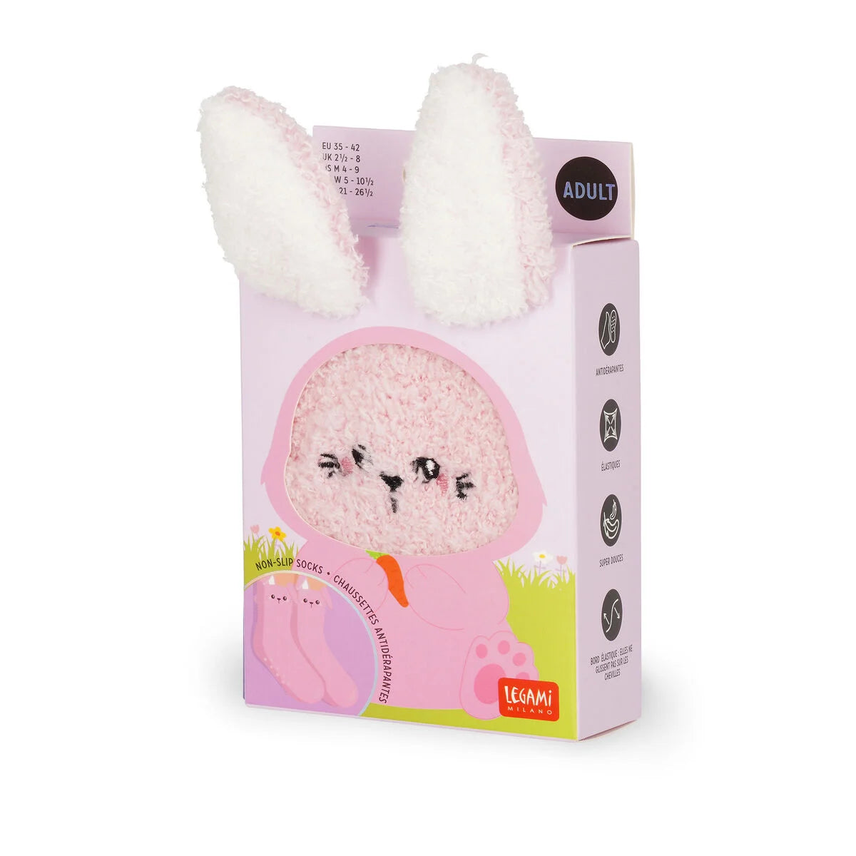 Meias Antiderrapantes Adulto ou Criança – It’s a Match Bunny