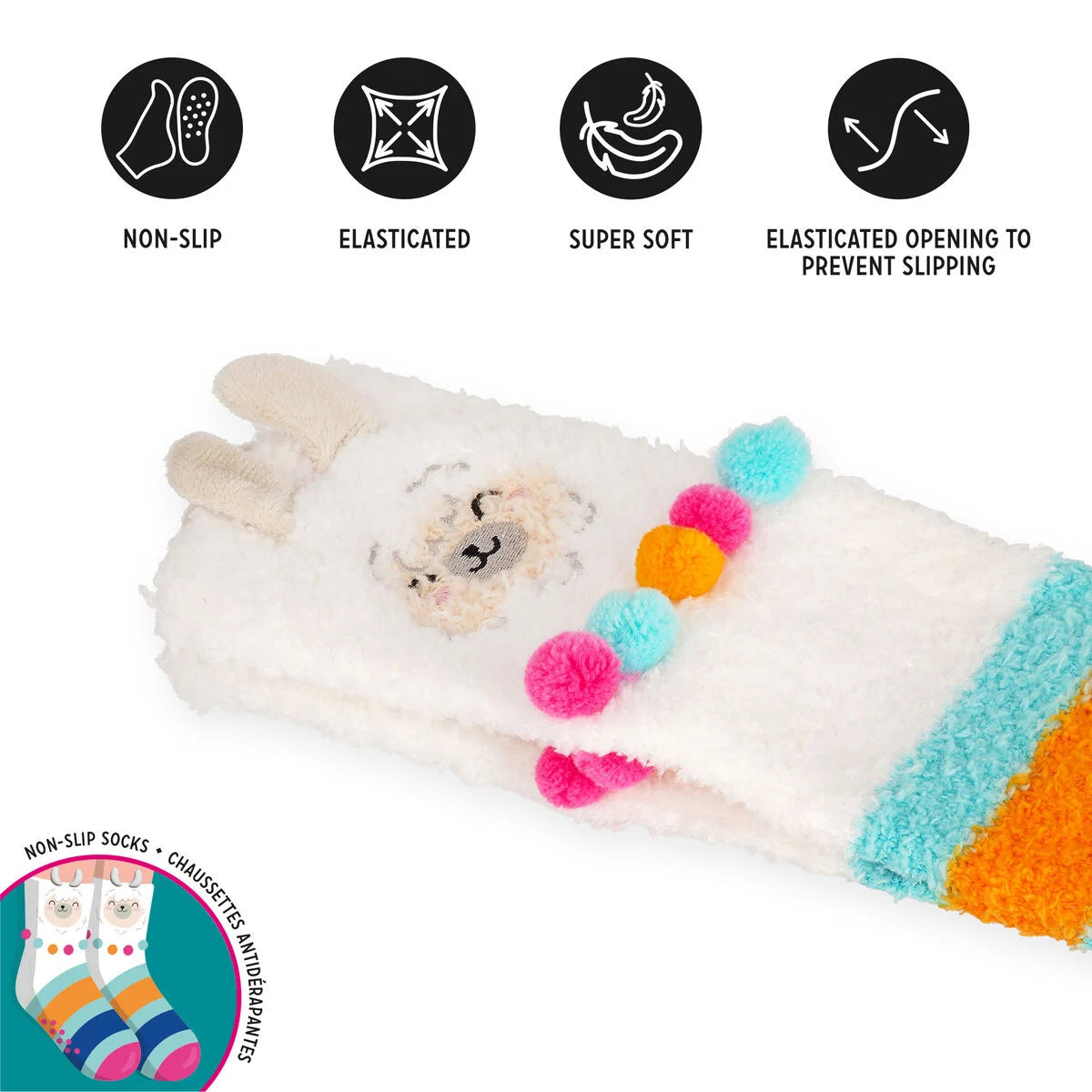 Meias Antiderrapantes Adulto – It’s a Match Lama