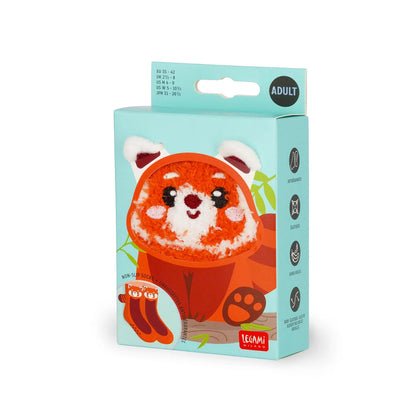 Meias Antiderrapantes Adulto ou Criança – It’s a Match Red Panda