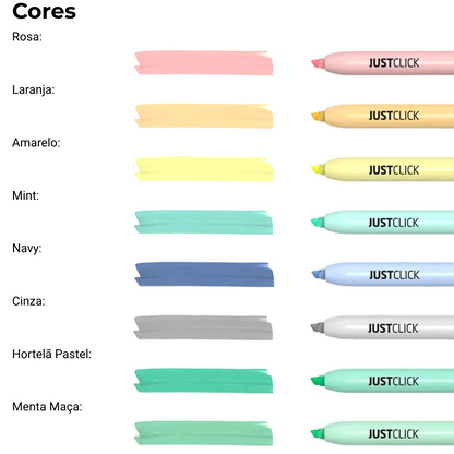 Sublinhador Retrátil JustClick - Pastel e Antique – Morris