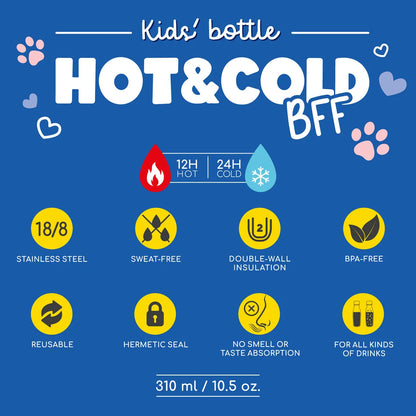 Garrafa Térmica Infantil Hot&Cold BFF - Pinguim