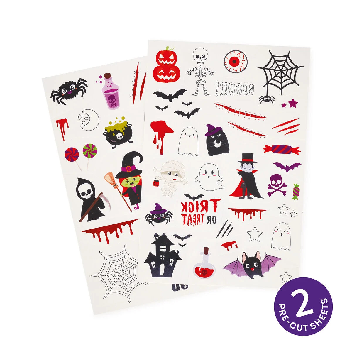 Maquilhagem e Tatuagens Temporárias de Halloween - Legami