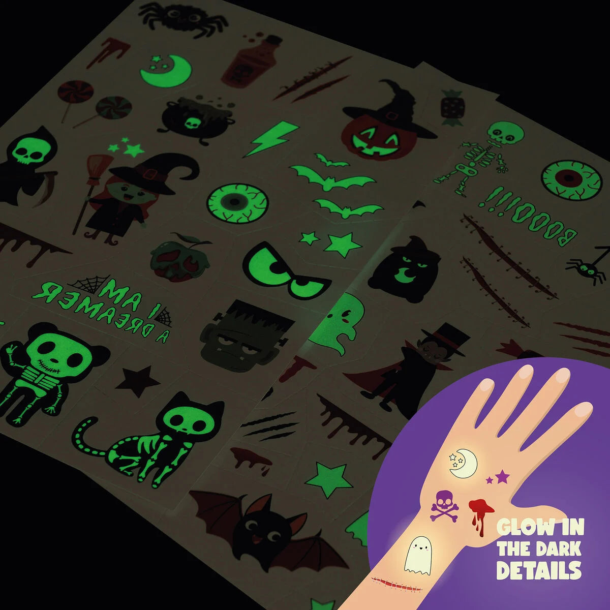 Maquilhagem e Tatuagens Temporárias de Halloween - Legami