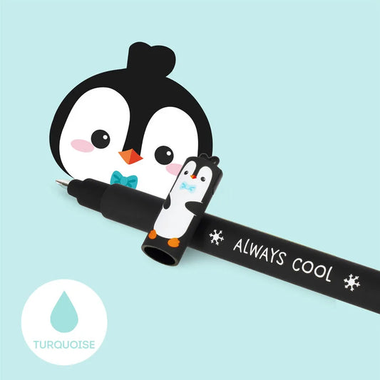 Caneta Gel Apagável Legami - Pinguim