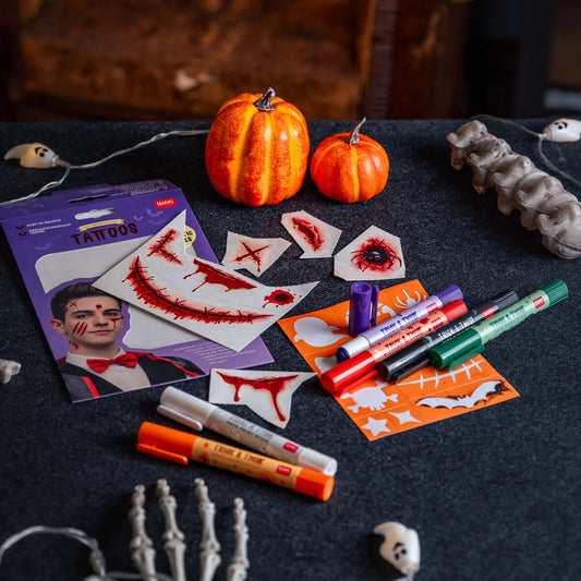 Maquilhagem e Tatuagens Temporárias de Halloween - Legami