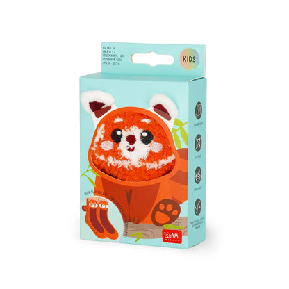Meias Antiderrapantes Adulto ou Criança – It’s a Match Red Panda