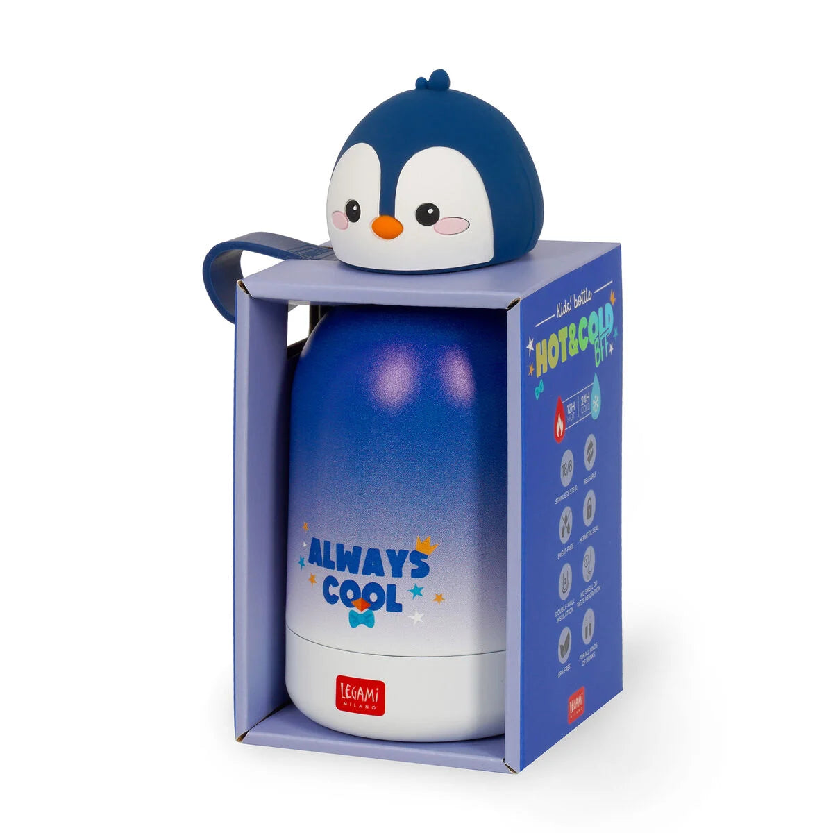Garrafa Térmica Infantil Hot&Cold BFF - Pinguim