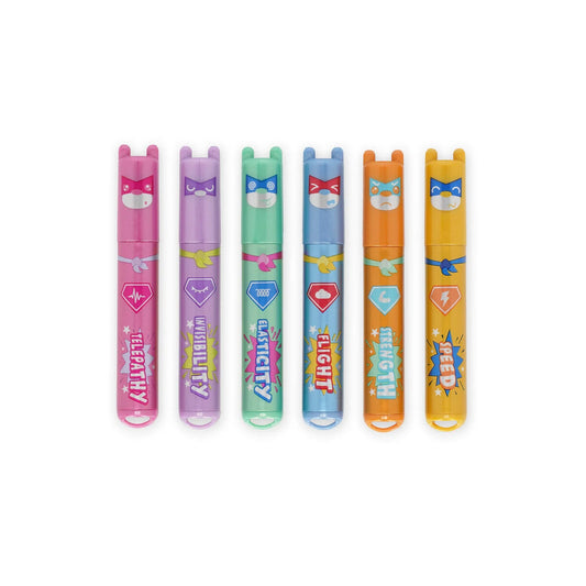 Set de 6 Mini Sublinhadores Metalizados – Teddy’s Superpower