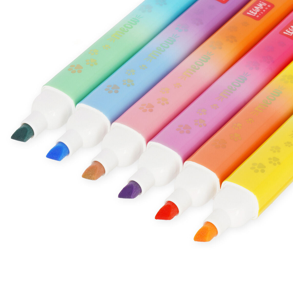 Set de 6 Sublinhadores Ponta Dupla – Pastel & Neon - Meow