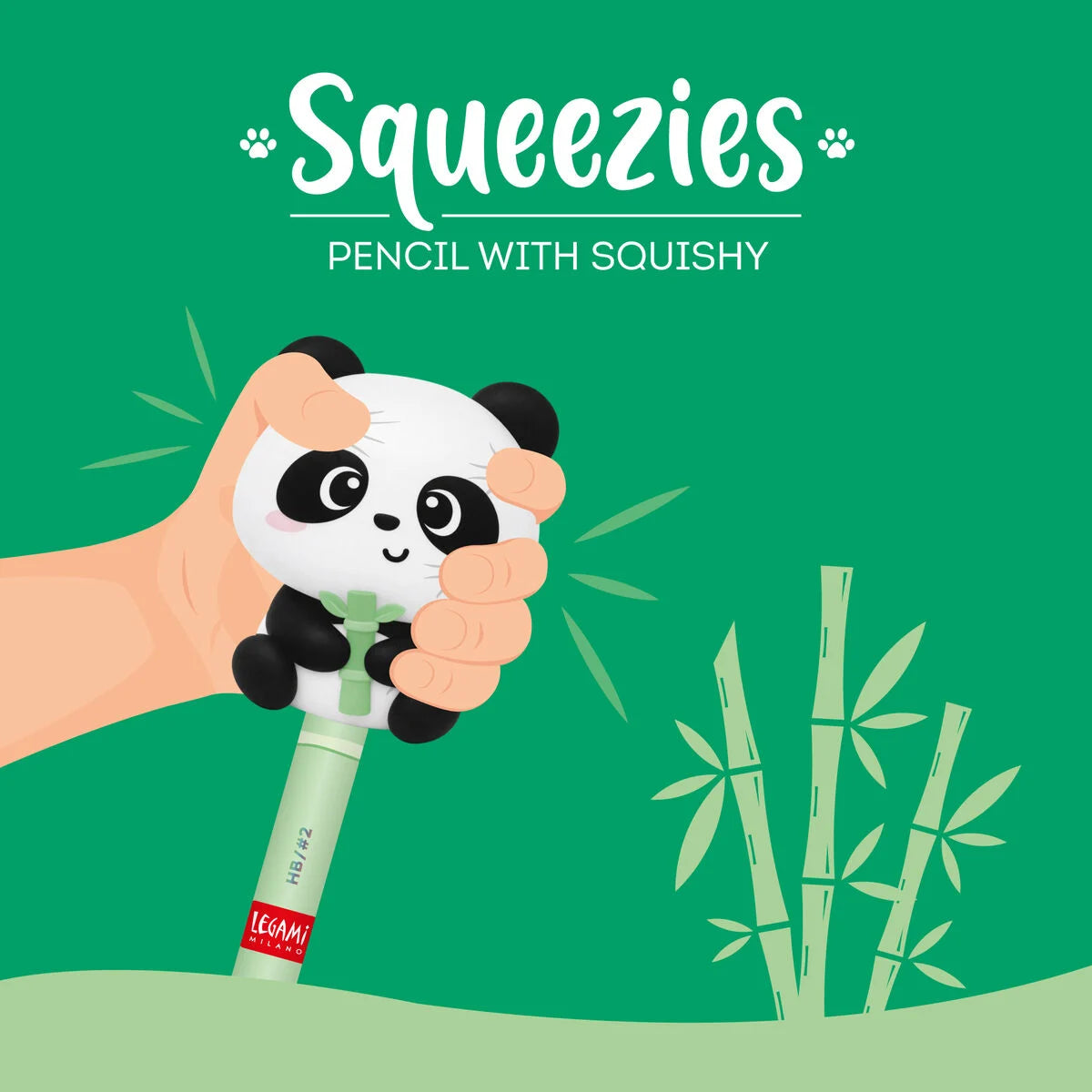 Lápis Antisstress Squeezies - Panda