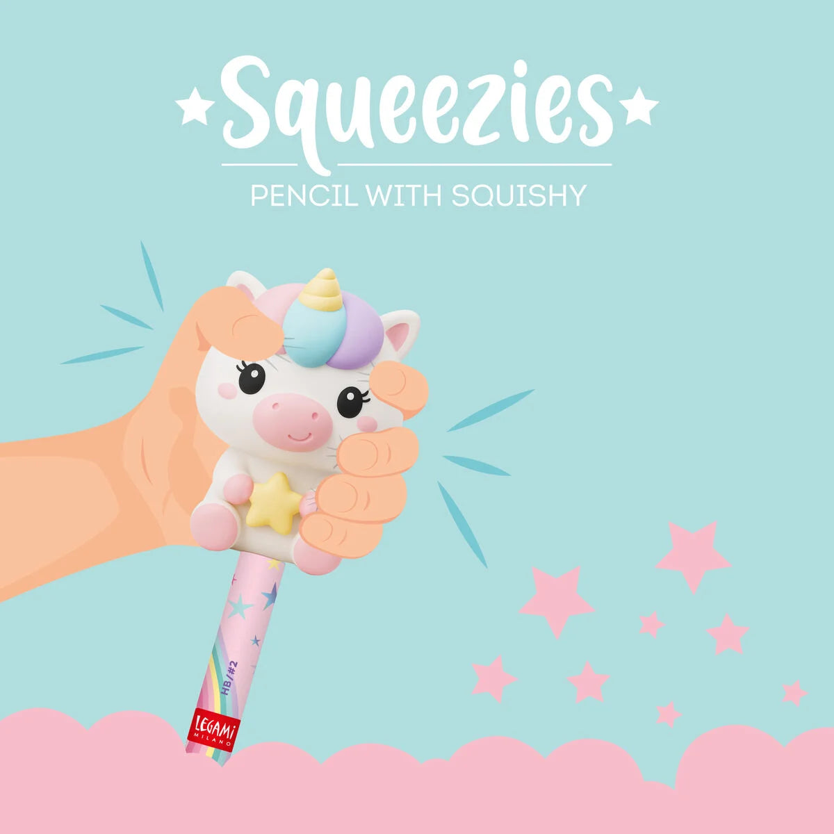 Lápis Antisstress Squeezies - Unicórnio