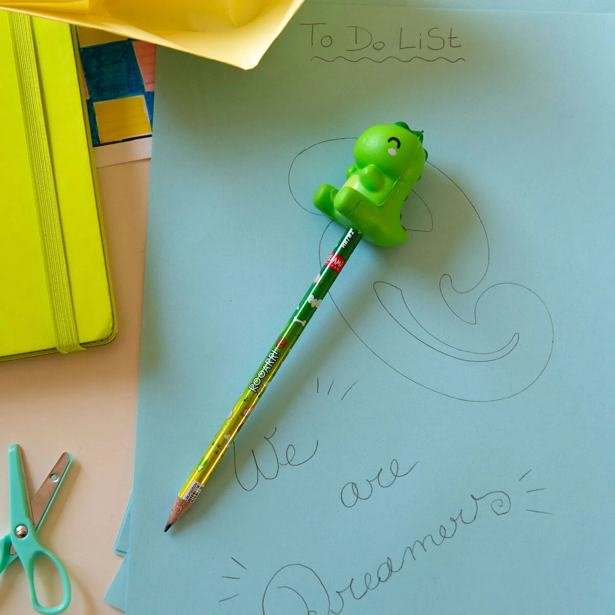 Lápis Antisstress Squeezies - Dinossauro