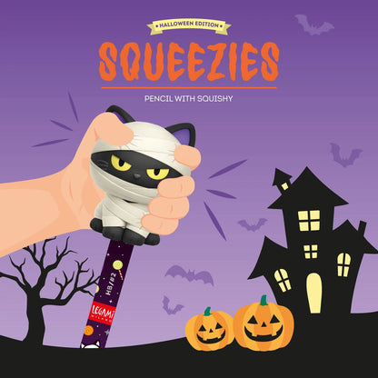 Lápis Antisstress Squeezies - Gato Halloween