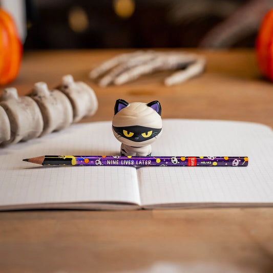 Lápis Antisstress Squeezies - Gato Halloween