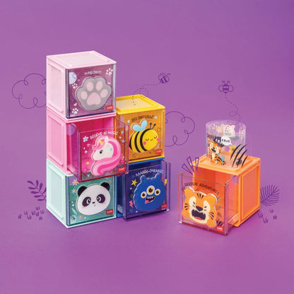 Caixa de Arrumação de Secretária Empilhável – Cutie Cube
