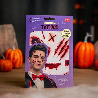 Maquilhagem e Tatuagens Temporárias de Halloween - Legami