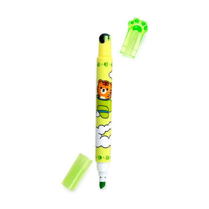 Caneta 2 em 1 Sublinhador + Carimbo – Adoramals Selvagem