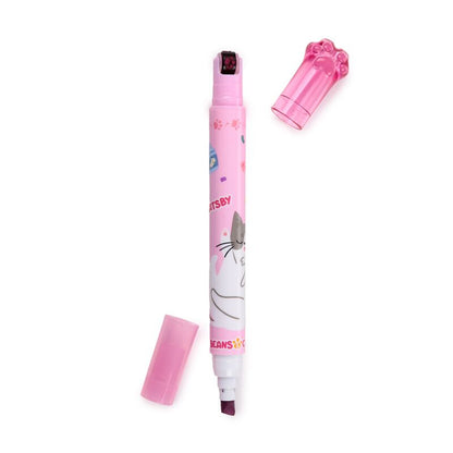 Caneta 2 em 1 Sublinhador + Carimbo – Beans & Gatos