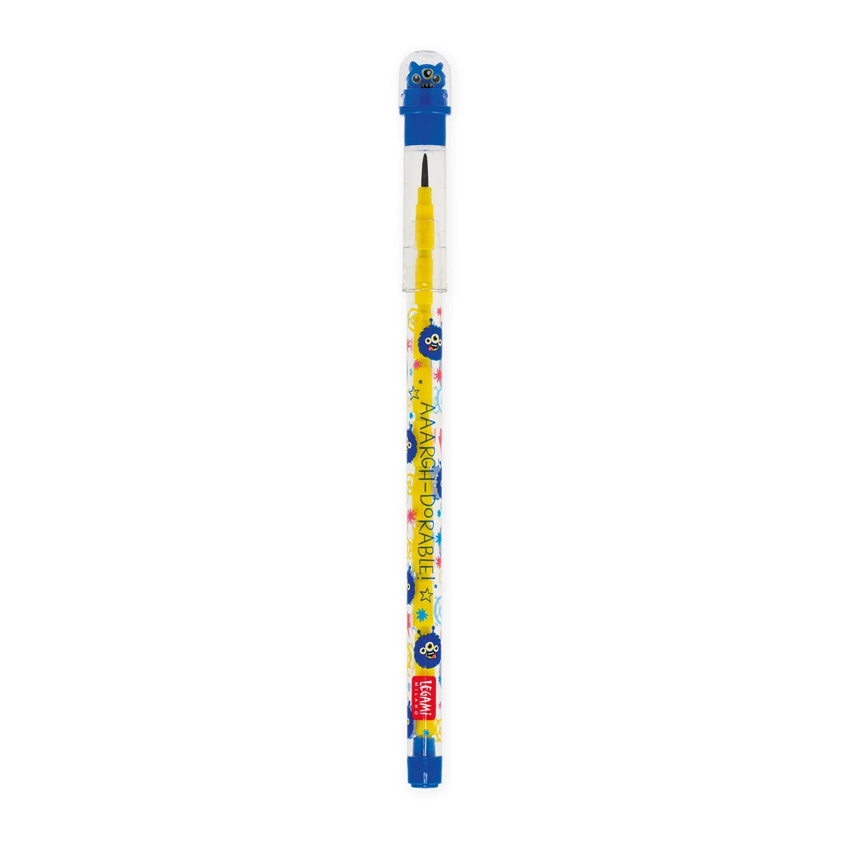 Lápis Empilhável com Borracha Take a Tip – Monster