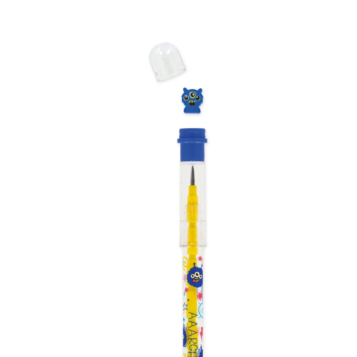 Lápis Empilhável com Borracha Take a Tip – Monster