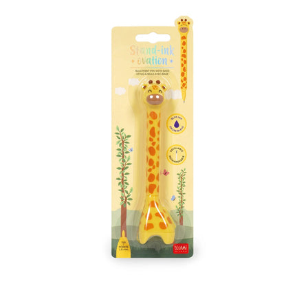 Caneta com Base - Stand-Ink Ovation - Girafa da Legami
