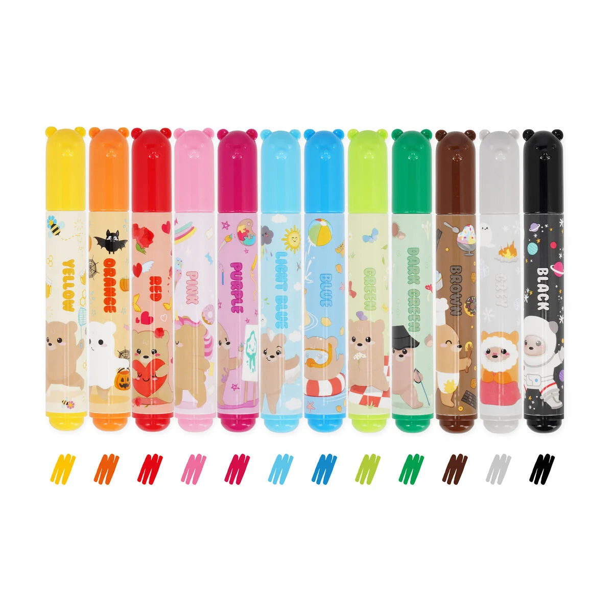 Set de 12 Marcadores – Teddy Friends