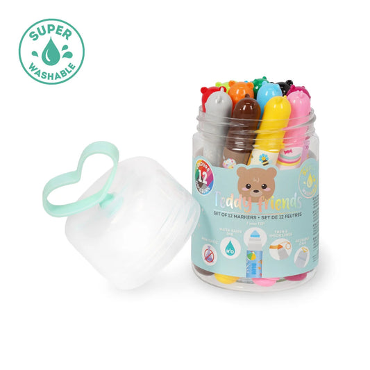 Set de 12 Marcadores – Teddy Friends