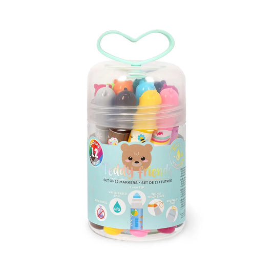 Set de 12 Marcadores – Teddy Friends
