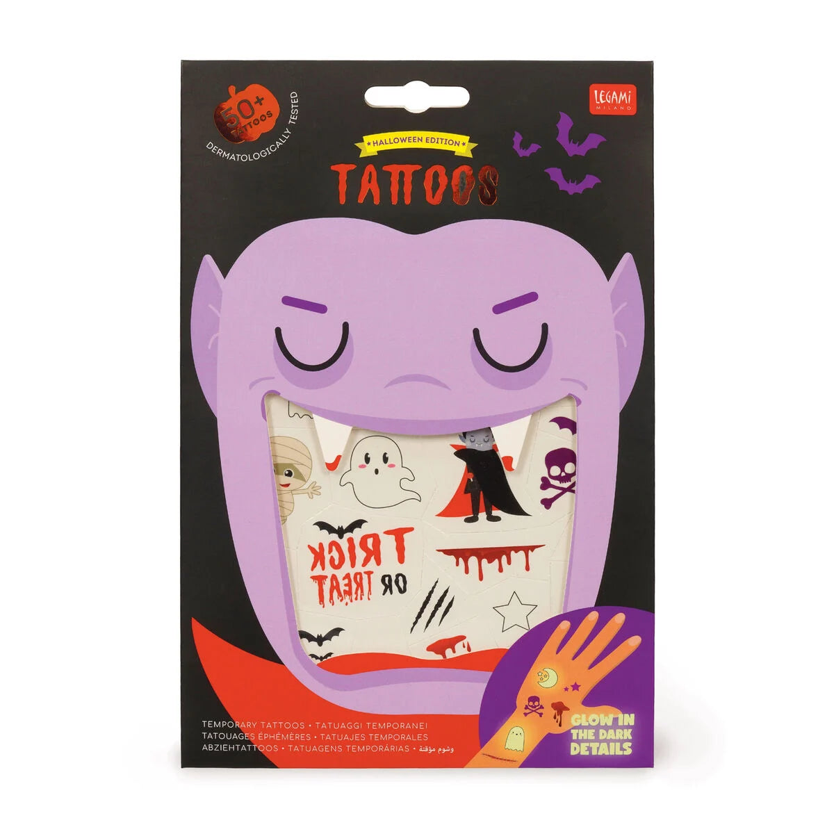 Maquilhagem e Tatuagens Temporárias de Halloween - Legami