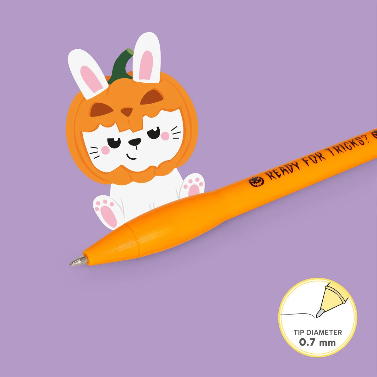 Caneta com Luz Legami - Pumpkin Bunny