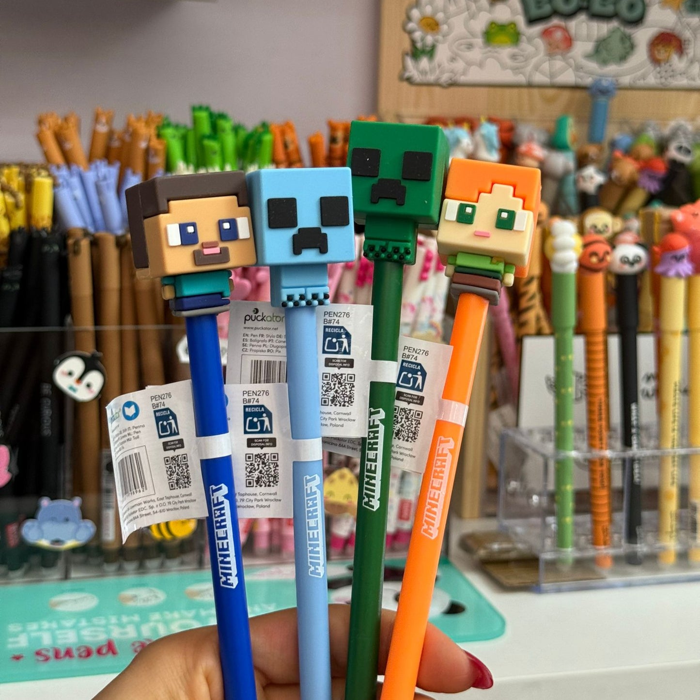Caneta Apagável Inkredible Minecraft Chibi 💎