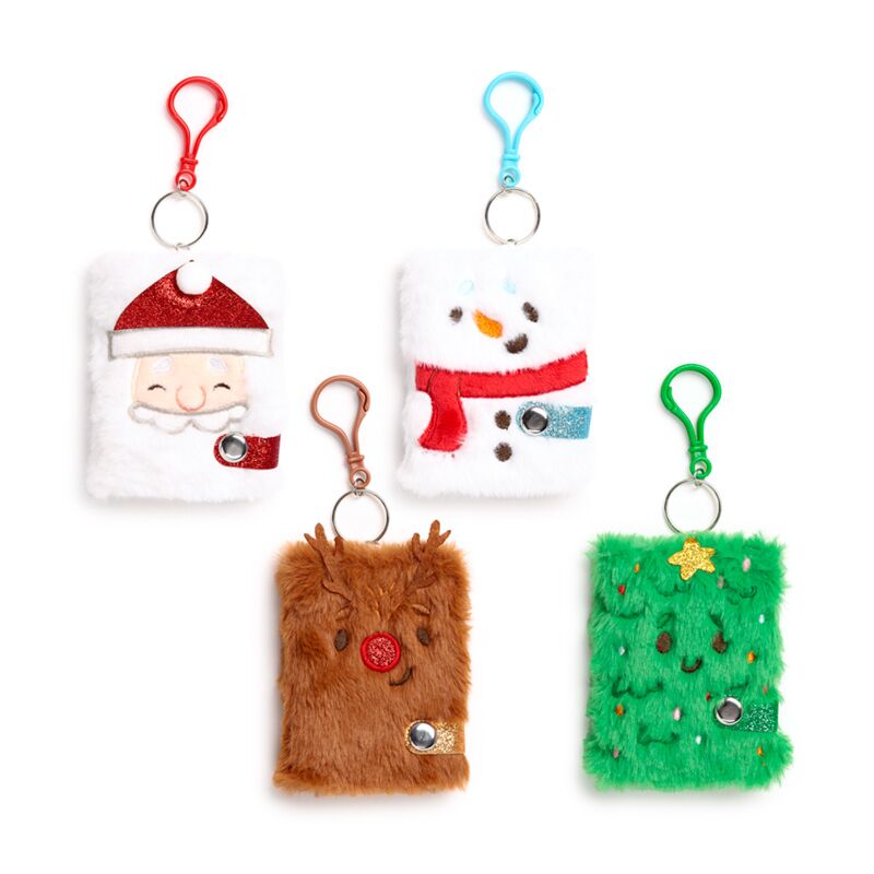 Mini Bloco de Notas A7 em Peluche – Natal