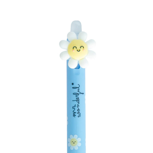 Caneta Retrátil Apagável Mr. Wonderful - Margarida