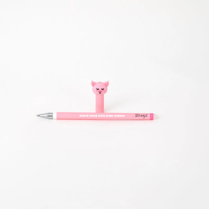 Caneta Gel Apagável Mr. Wonderful - Porco