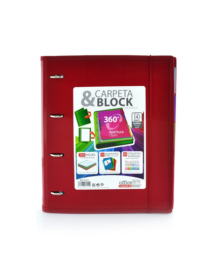 Capa de Argolas & Bloco A4+ Colorline