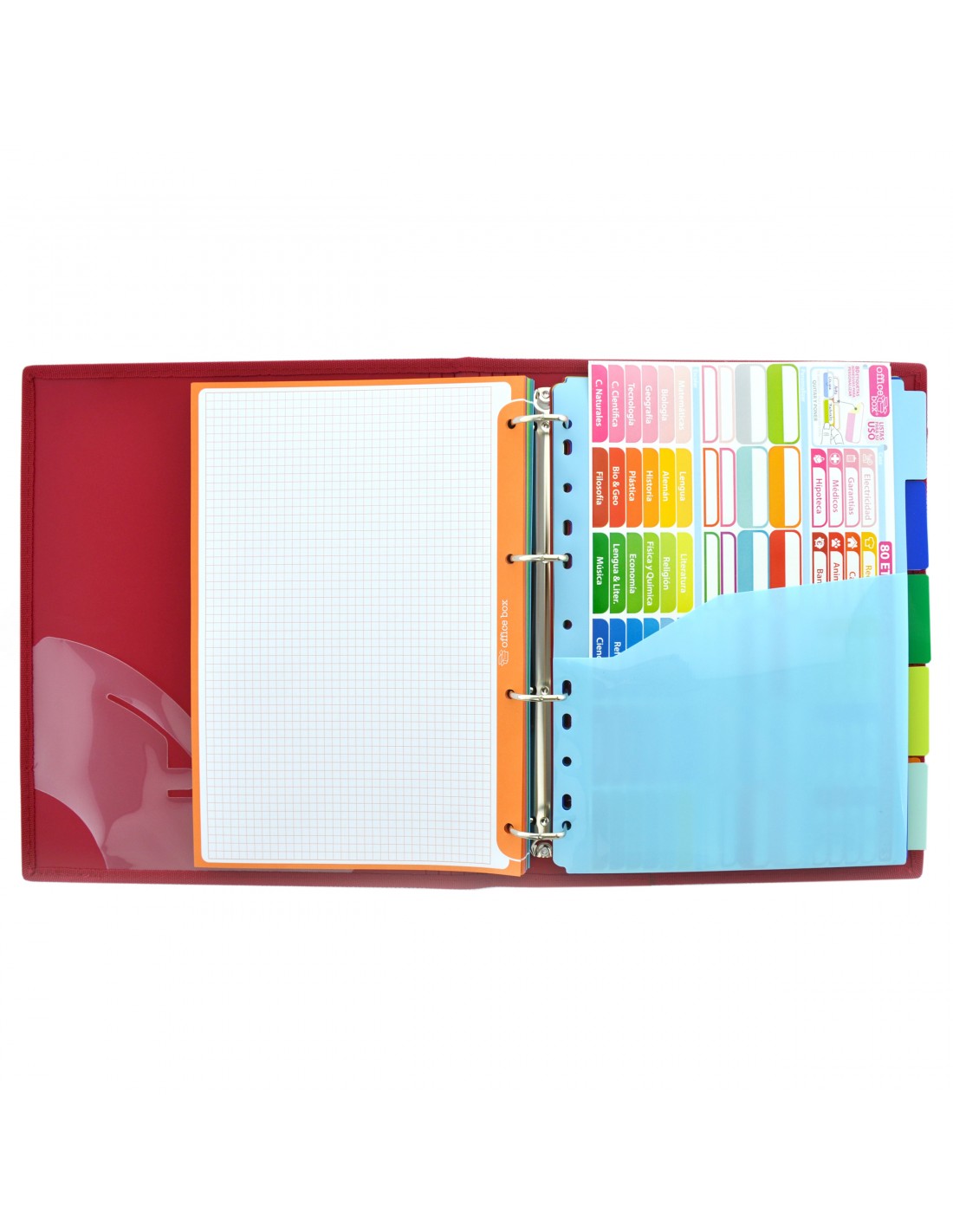 Capa de Argolas & Bloco A4+ Colorline