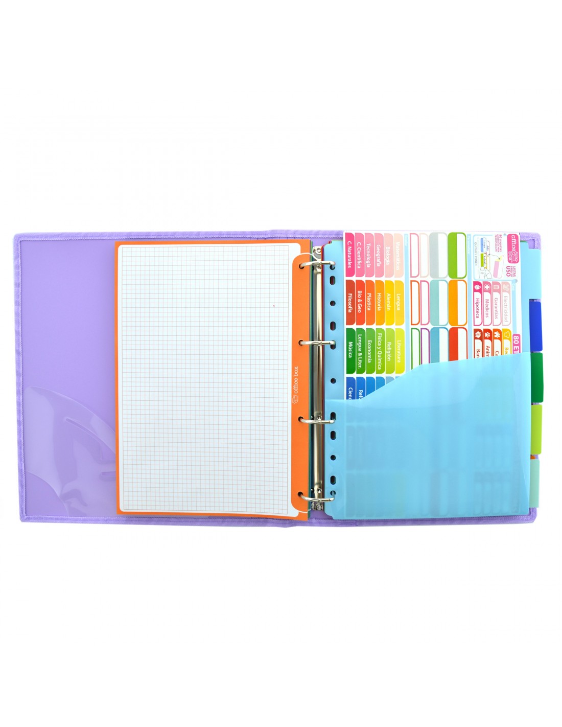 Capa de Argolas & Bloco A4+ Colorline