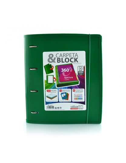 Capa de Argolas & Bloco A4+ Colorline