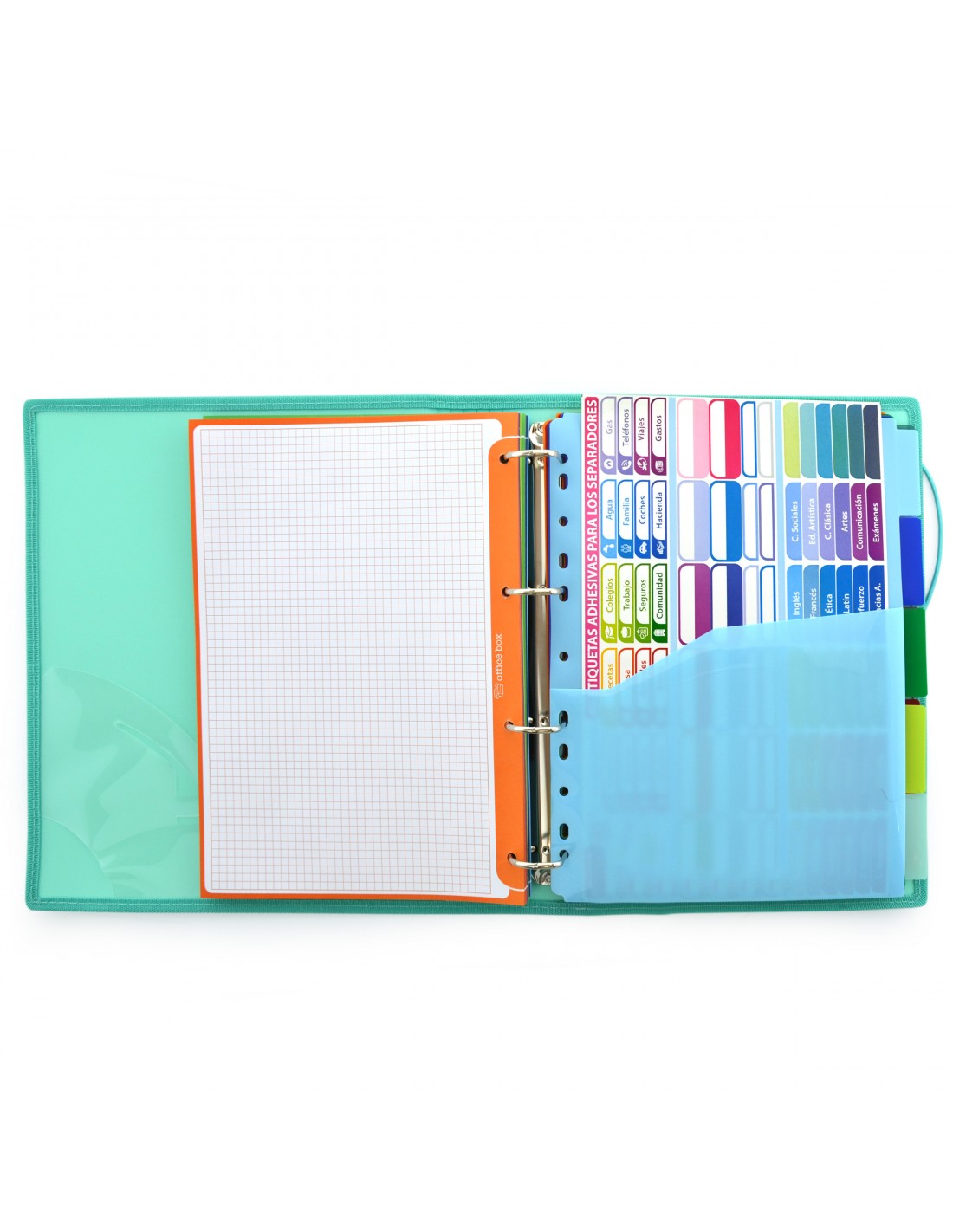 Capa de Argolas & Bloco A4+ Colorline