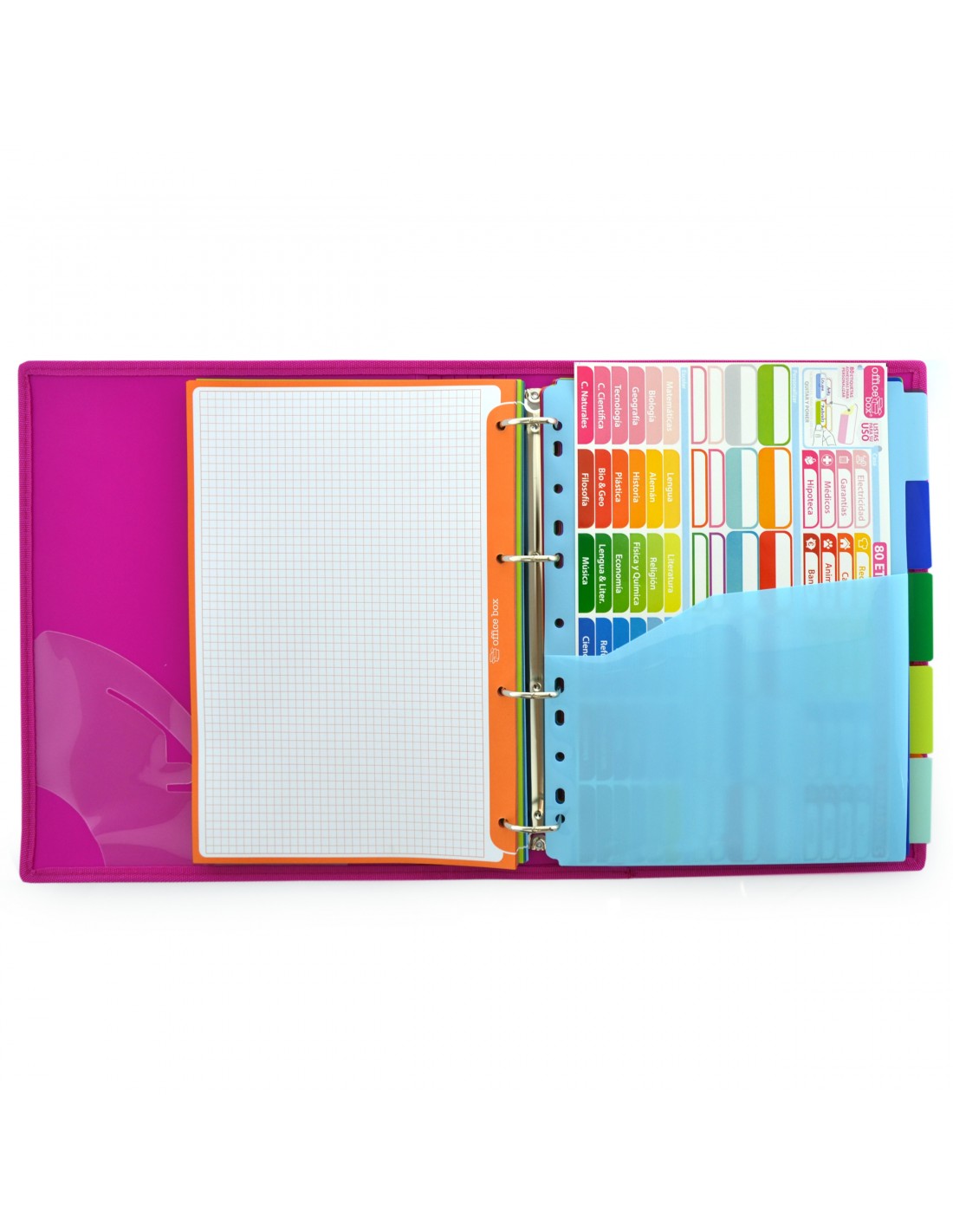 Capa de Argolas & Bloco A4+ Colorline